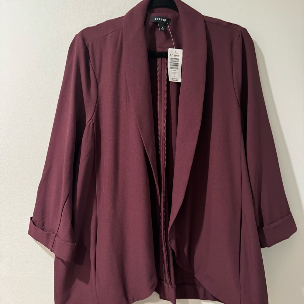 Burgundy blazer